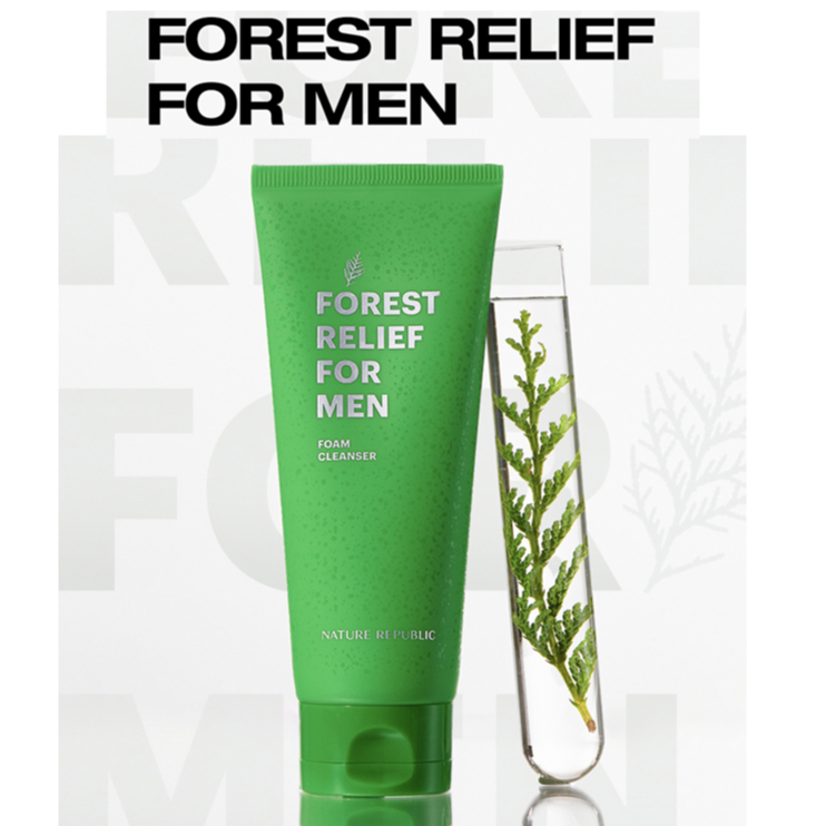 [NATURE REPUBLIC] FOREST RELIEF FOR MEN FOAM CLEANSER