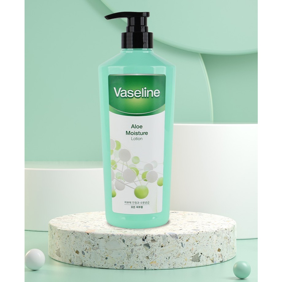 Food-atholic Vaseline Body Lotion 500 ml [ว่านหางจระเข้ คอลลาเจน ]