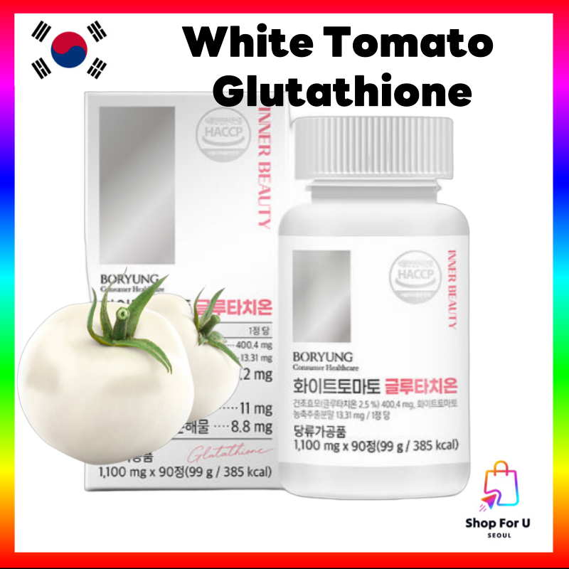 [Boryung] White Tomato Glutathione 1,100mg x 90tables Korean Inner Skin Beauty Skin Brightening Firm