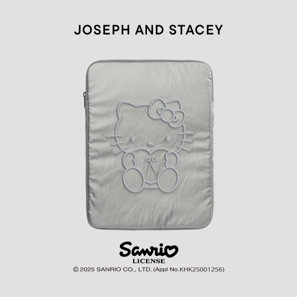 [JOSEPH และ STACEY]SLEEK TABLET POUCH 13INCH HELLO KITTY SILVER