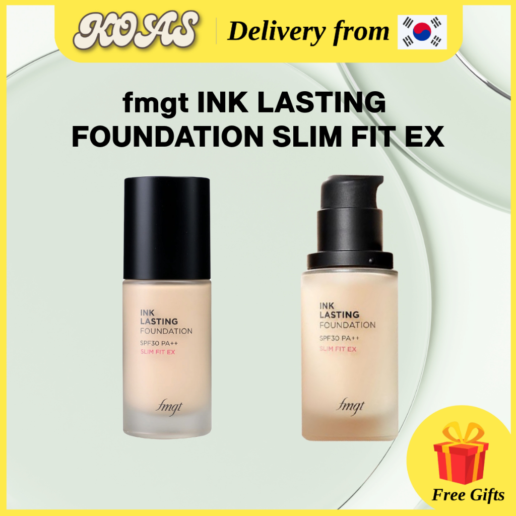 [The Face Shop] fmgt Ink Lasting Foundation Slim Fit EX SPF30 PA++, 30ml, 5Colors / K-Beauty Make-up