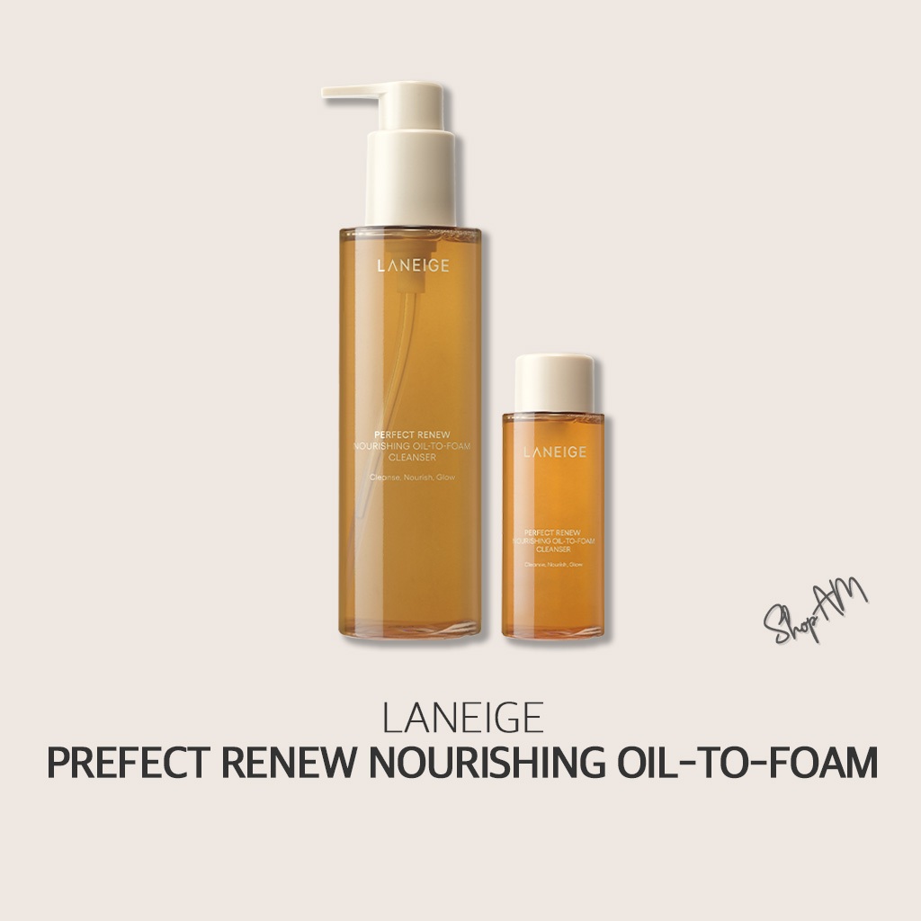 Boxpacking [LANEIGE] Perfect Renew Nourishing Oil To Foam Cleanser 200ml จากเกาหลี