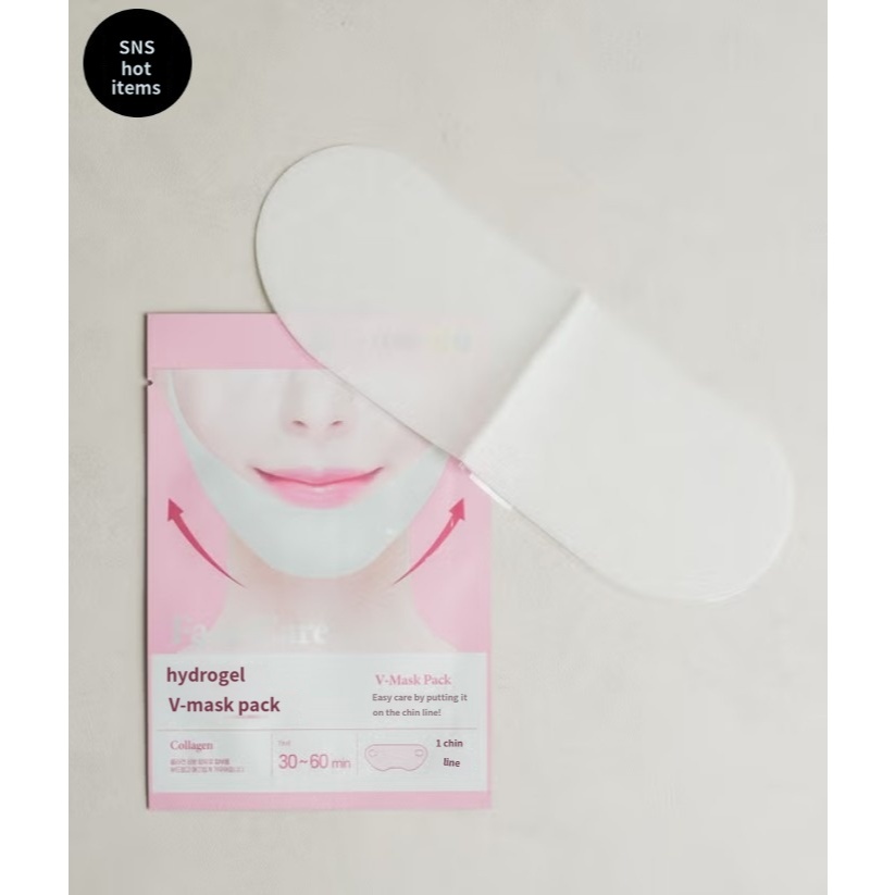 [Daiso Korea] V-Line Lifting Hydrogel Mask – Face Slimming PackMeIn Sheet Mask