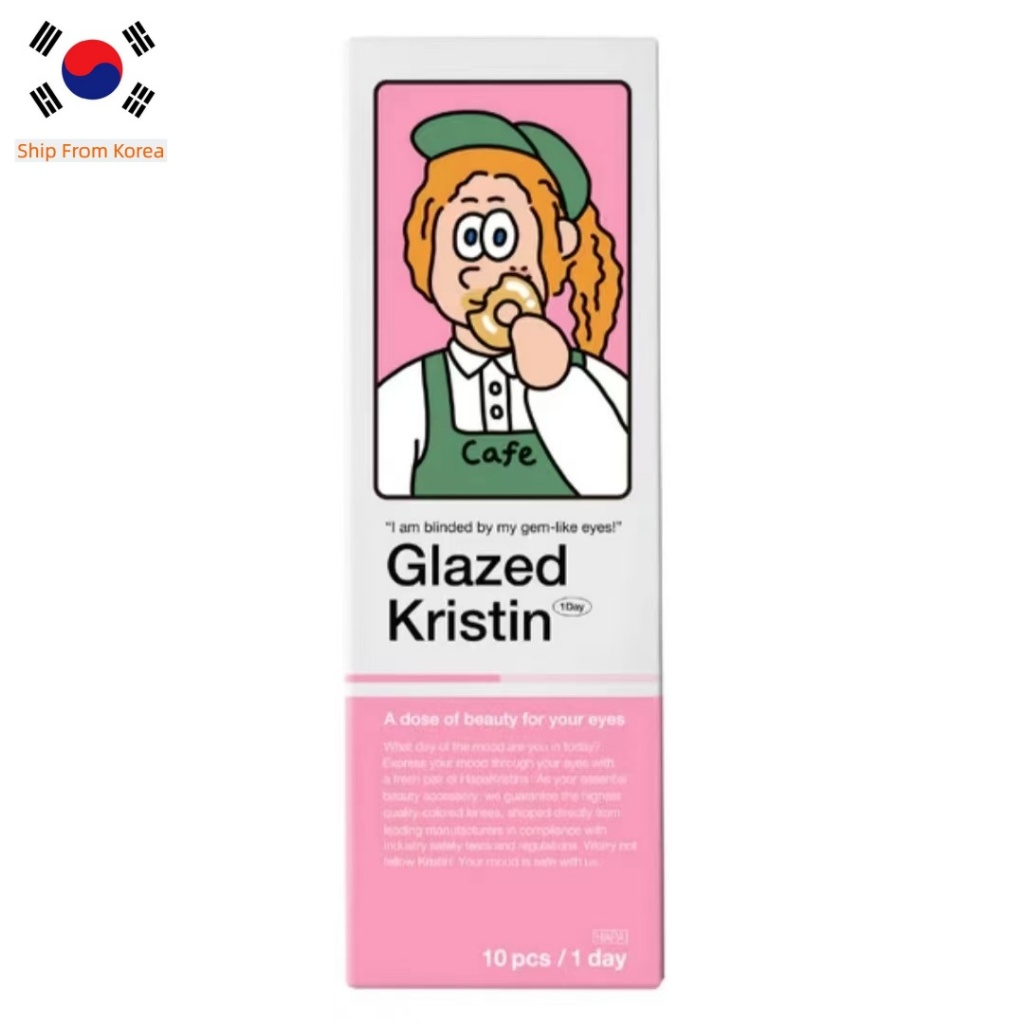 Hapa Kristin Glazed Kristin 1Day - คอนแทคเลนส์ choco 10P เลนส์เกาหลี เลนส์