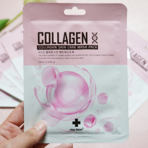 Luxury Chaskin Collagen Mask Pack 20ml, 10ea, 1 ชุด, ปรับปรุงความแห้งกร้าน, การปรับปรุงผิว, ผลความชุ่มชื้นของผิว