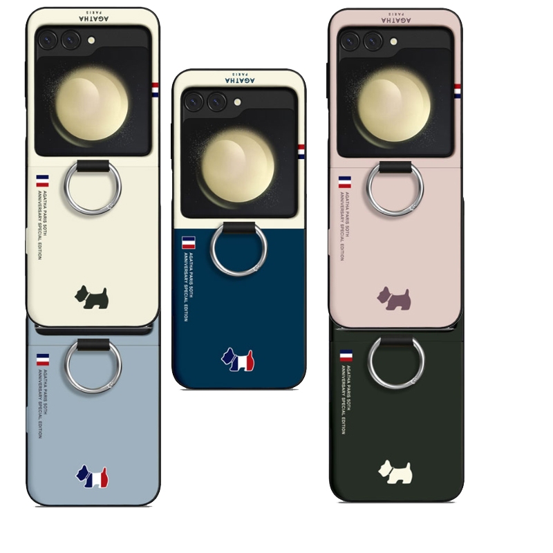 เกาหลี AGATHA Basic Edition{Z FLIP6/Z FLIP5}เคสโทรศัพท์กันชนประตูแม่เหล็ก