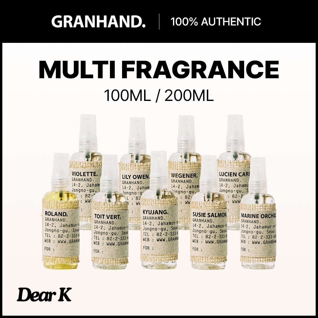 [GRANHAND] ( ฟรีปั๊ม) Multi Fragrance 100ml / 200ml / 40ml Mini (ใหม่) 9Types Body Oil