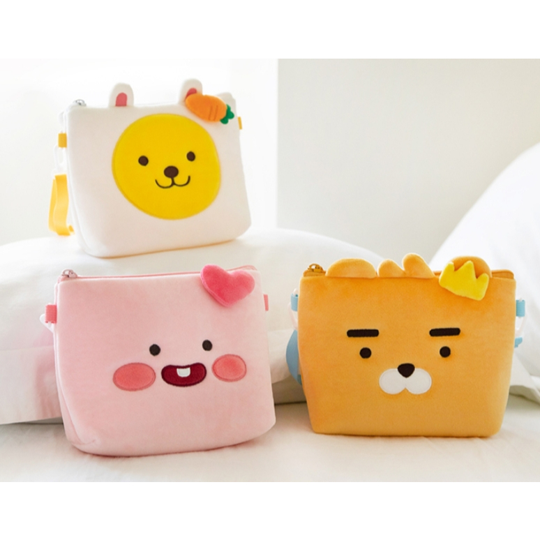 【SALE!!! พร้อมส่ง】KAKAO FRIENDS Ryan Face Kids Crossbody Bag