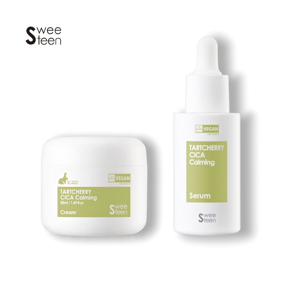 [SWEETEEN] Tart Cherry Snow Herb Calming Cream 50ml + Tart Cherry Snow Herb Calming Essence 30ml