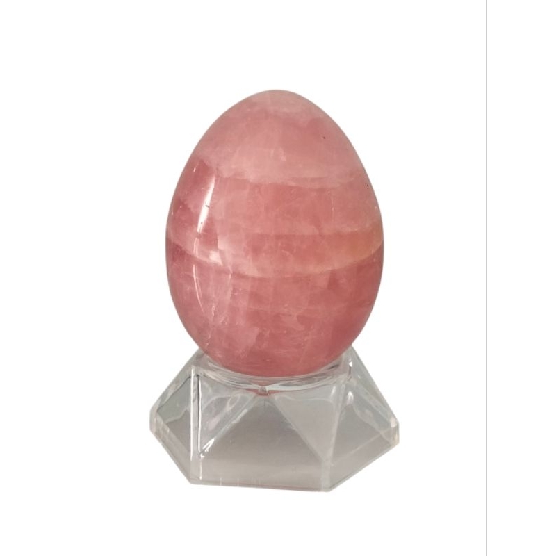 Madagascar Rose Quartz Sphere พร้อมขาตั้งอะคริลิค