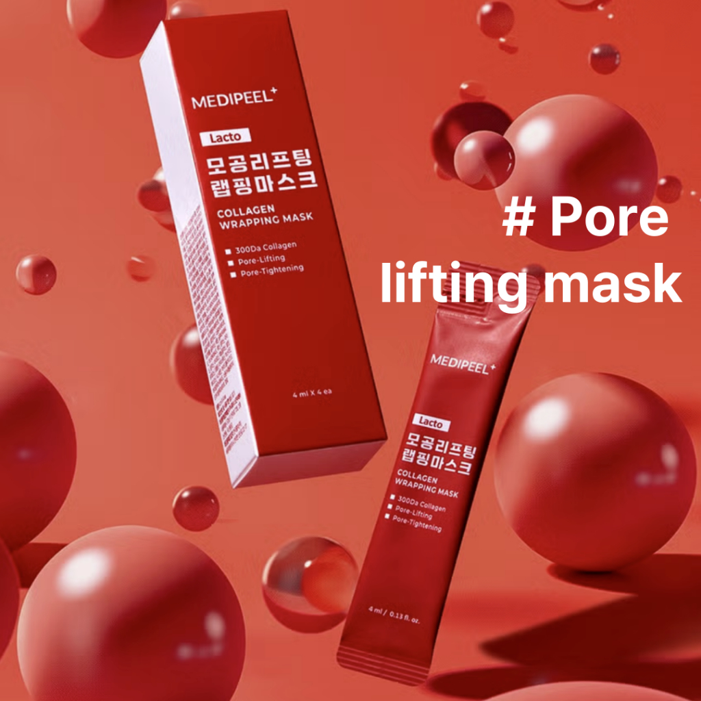 MEDIPEEL Lacto Pore Lifting Face Mask 4ml 4 แผ่น Firming Care K beauty
