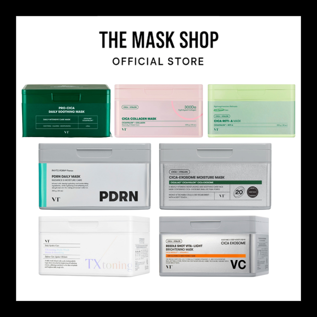 [VT Cosmetics] Daily Mask Sheet Series - Pro Cica Mask, Collagen Mask, PDRN Mask, Reedle Shot Mask