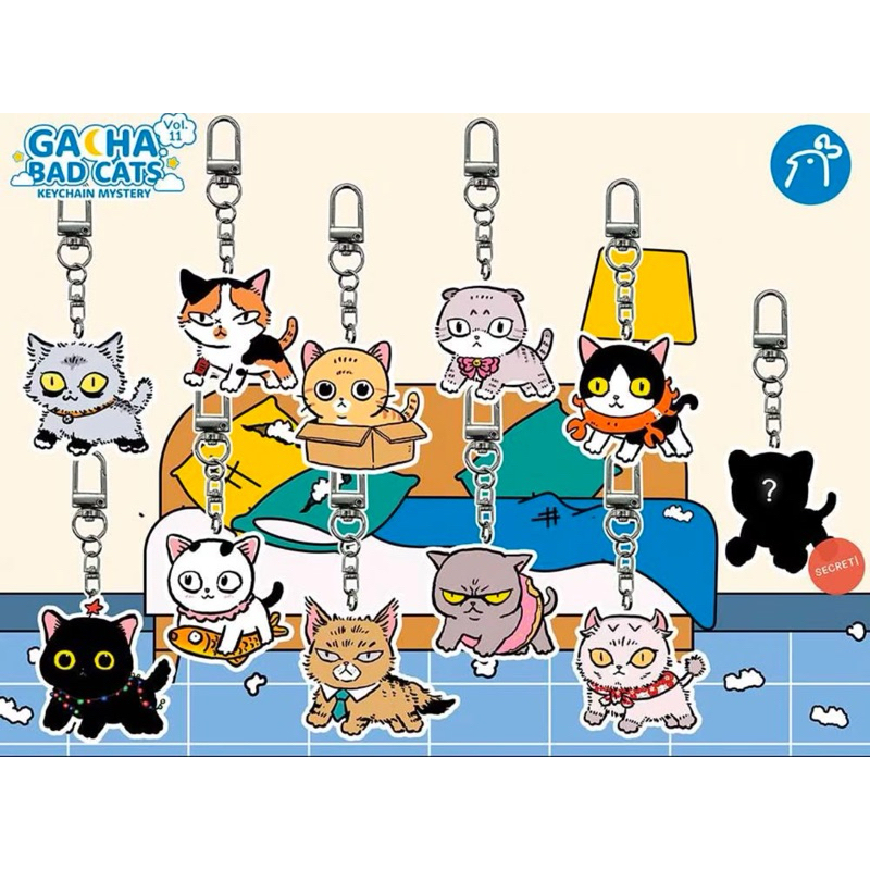 Gacha Bad Cats Mystery พวงกุญแจ Vol 11