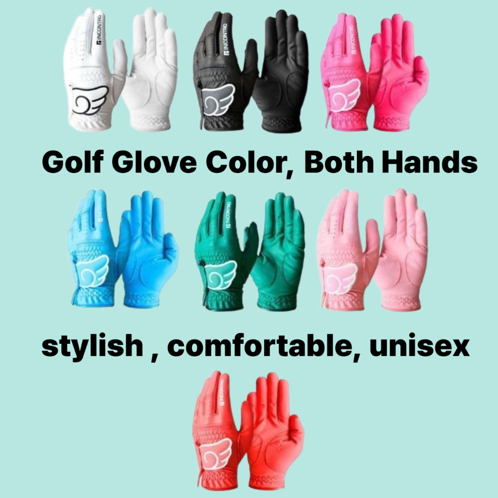 สีถุงมือกอล์ฟ ทั้ง มือ ถุงมือกอล์ฟ ไม่จํากัดเพศ ถุงมือกอล์ฟมีสไตล์ ถุงมือกอล์ฟสบายถุงมือสีนางฟ้าอุปกรณ์กอล์ฟผู้ชายกอล์ฟผ
