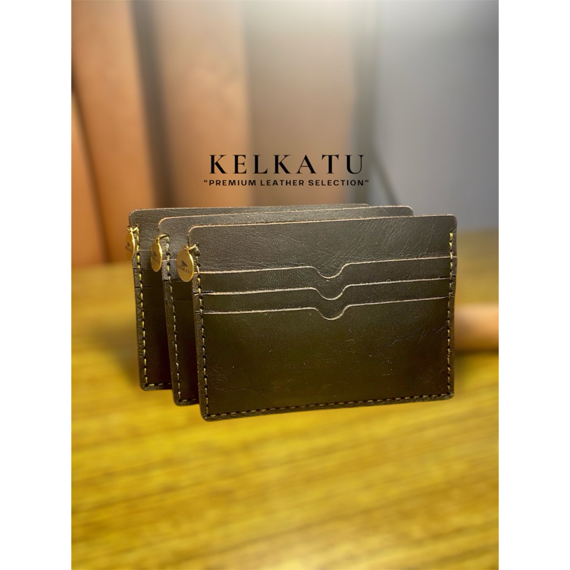 7 Slot Cards Holder หนังหนา Kulit Tebal