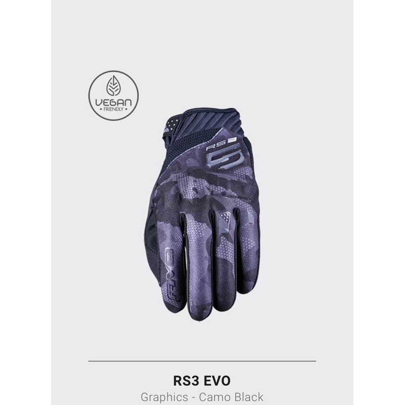 FIVE5 ถุงมือ RS3 EVO GRAPHIC 2024 RIDING GLOVE ห้า 5 FIVE 5 ถุงมือมอเตอร์ไซค์