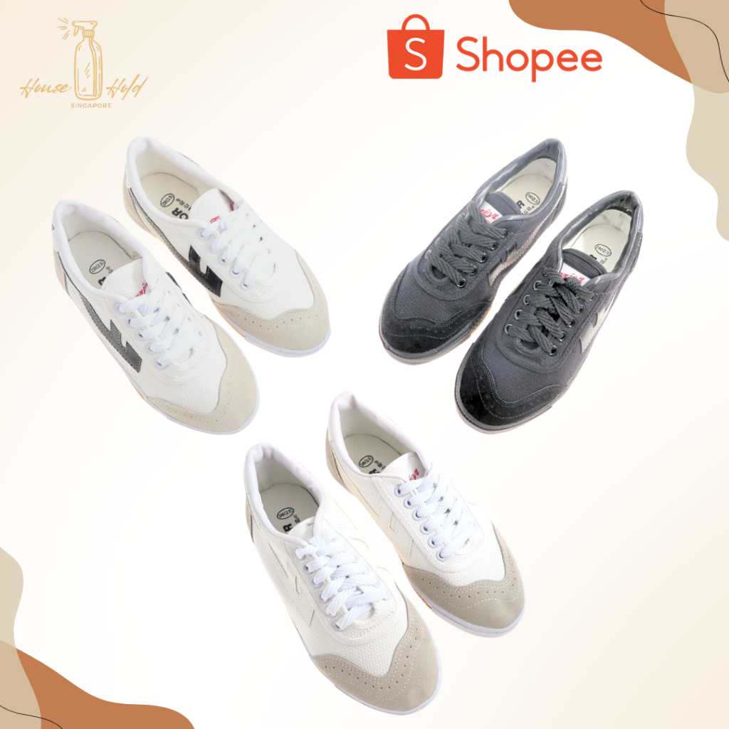 Unisex Warrior School Shoes 3 สี School Shoes Causal Shoes รองเท้าผ้าใบ (28A)