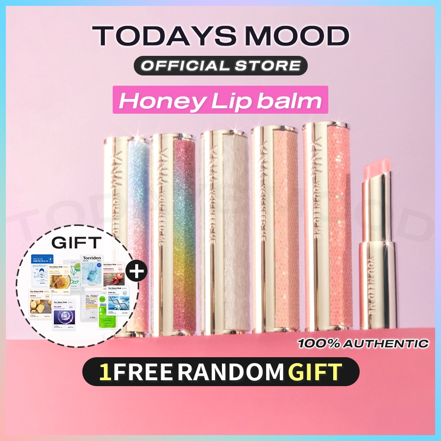 [YNM] Honey Lip Balm 3g ลิปบาล์มน้ําผึ้ง | Rainbow HONEY LIP BALM จากเกาหลี เครื่องสําอางเกาหลี ธรรม