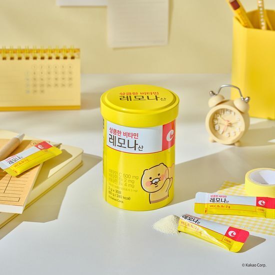 [Lemona] Vitamin C Powder Stick 30 Sticks (30-Day Supply) – Kakao Friends Edition | การจัดส่งจากประเ