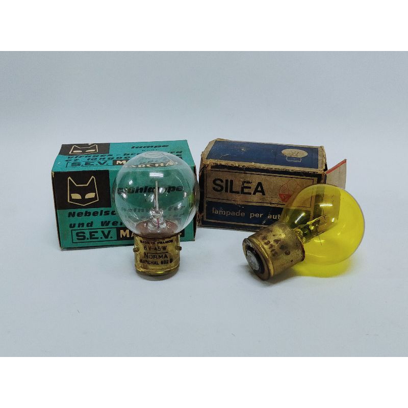 VINTAGE CLASSIC CARS BA21S 6 VOLT 45W THREE PIN CAP HEADLIGHT BULB