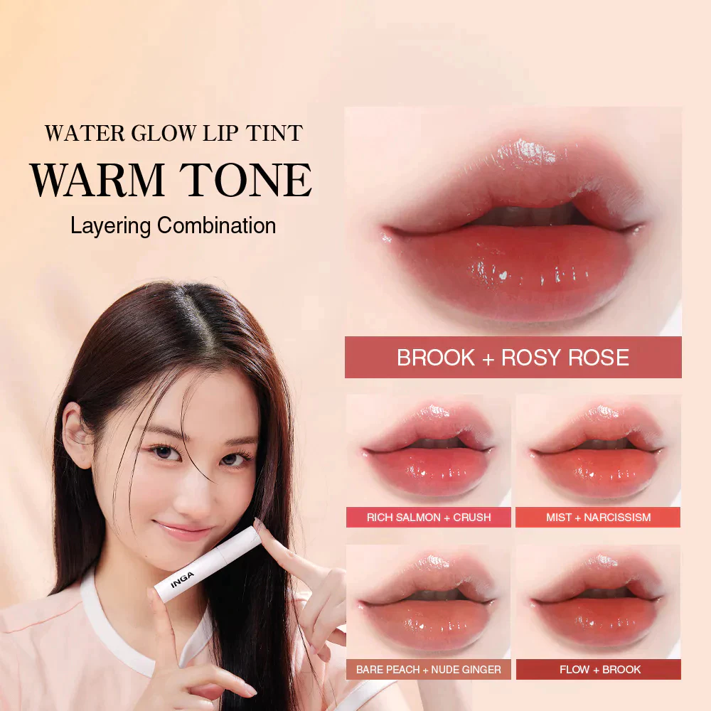 Inga Glassy Water Glow Lip Tint (SNOWY/ GLASSY_13 สี) thumbnail 5