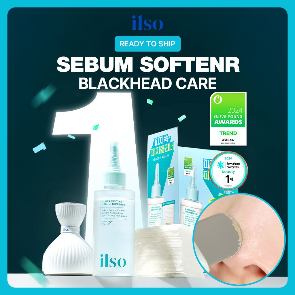 [ILSO] Super Melting Sebum Softener 150ml Set Blackhead Control Essence Olive Young