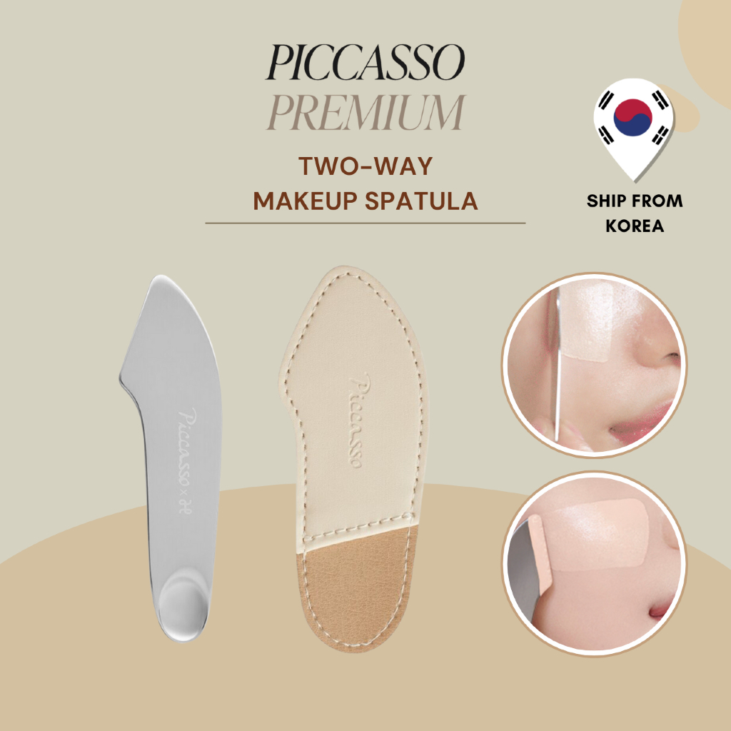 [Piccasso] {พร้อมส่ง✈️🇰🇷} / ไม้พายแต่งหน้า (สองทาง)