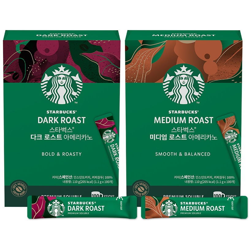 ราคาต่ําสุด Starbucks Dark Roast Americano / Medium Roast Americano
