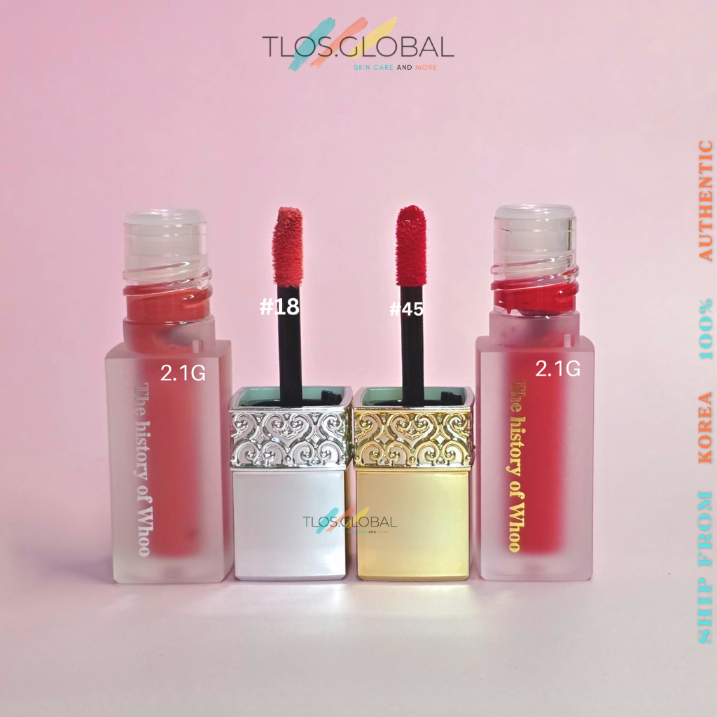 Whoo Gongjinhyang Mi Velvet Liquid Lip Rouge 2.1g Mini size
