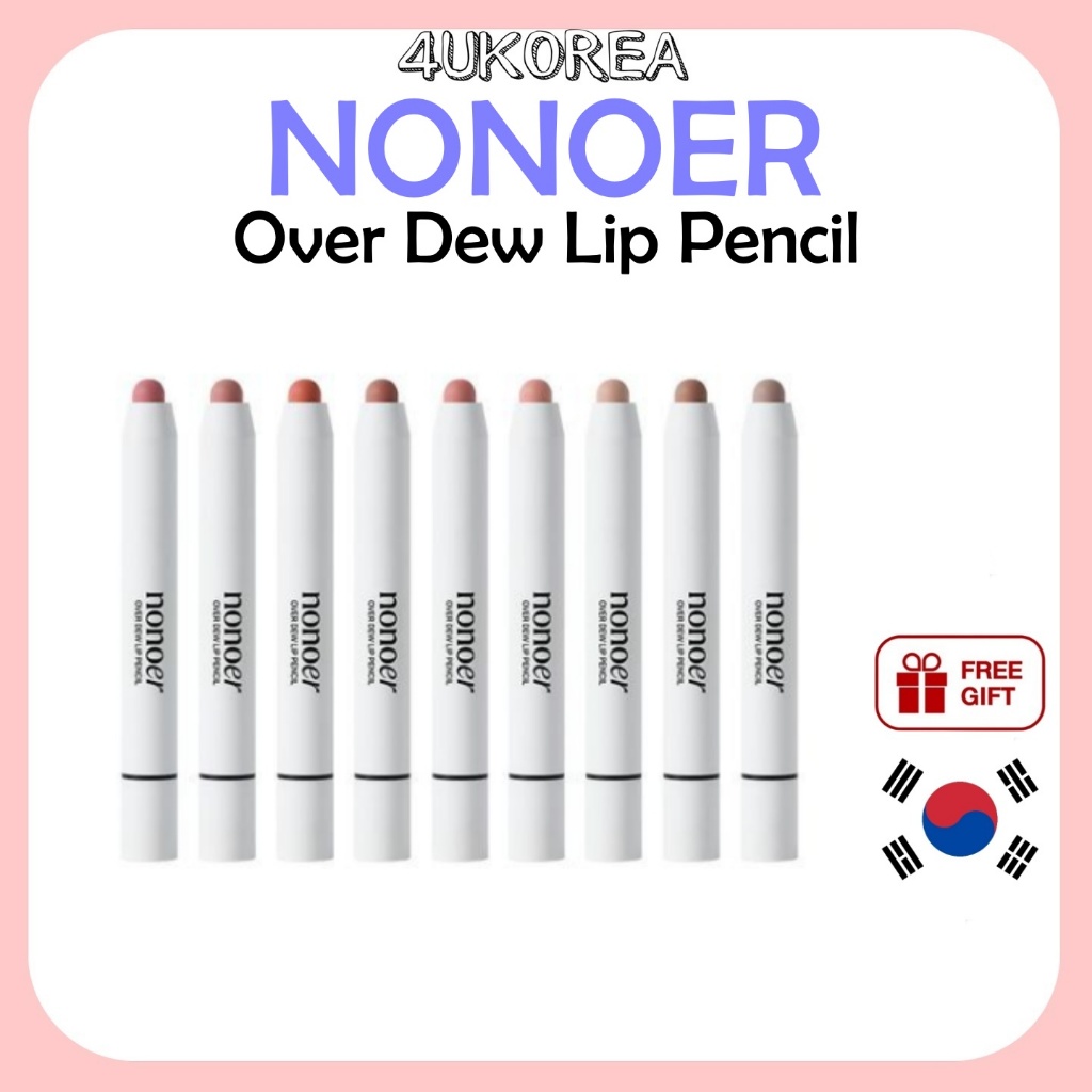 NONOER Over Dew Lip Pencil 1.4g – 9 สี / K-BEAUTY