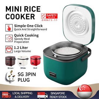 【READY STOCK】1.2L Mini Rice Cooker With Steam Automatic Keep Warm Electric Rice Cooker Non Stick Multi Cooker電飯鍋