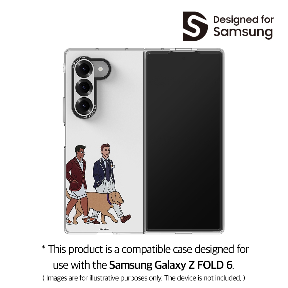 Samsung Official Z FOLD 6 ILLY MILSTEIN เคสโทรศัพท์ใส Slim Impression