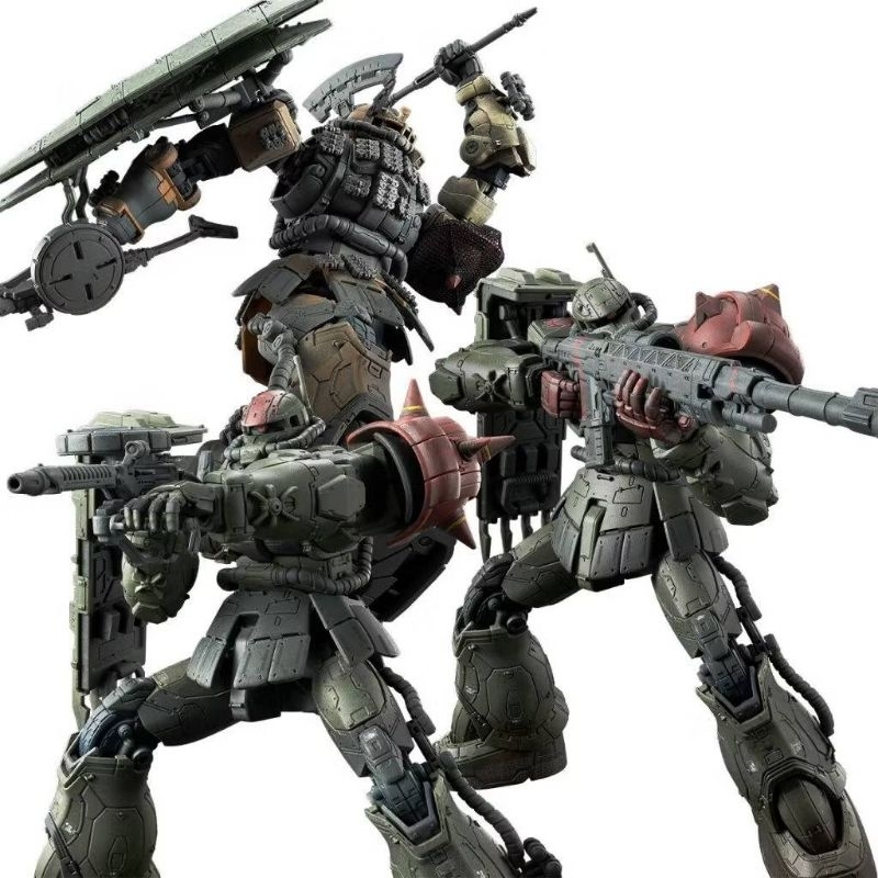 【พร้อมส่ง】P-BANDAI HG 1/144 Zaku Ⅱ F Type Chubs & Kale + ZakuⅡ (Unidentified Type) Solari Custom : 451Toys Collect