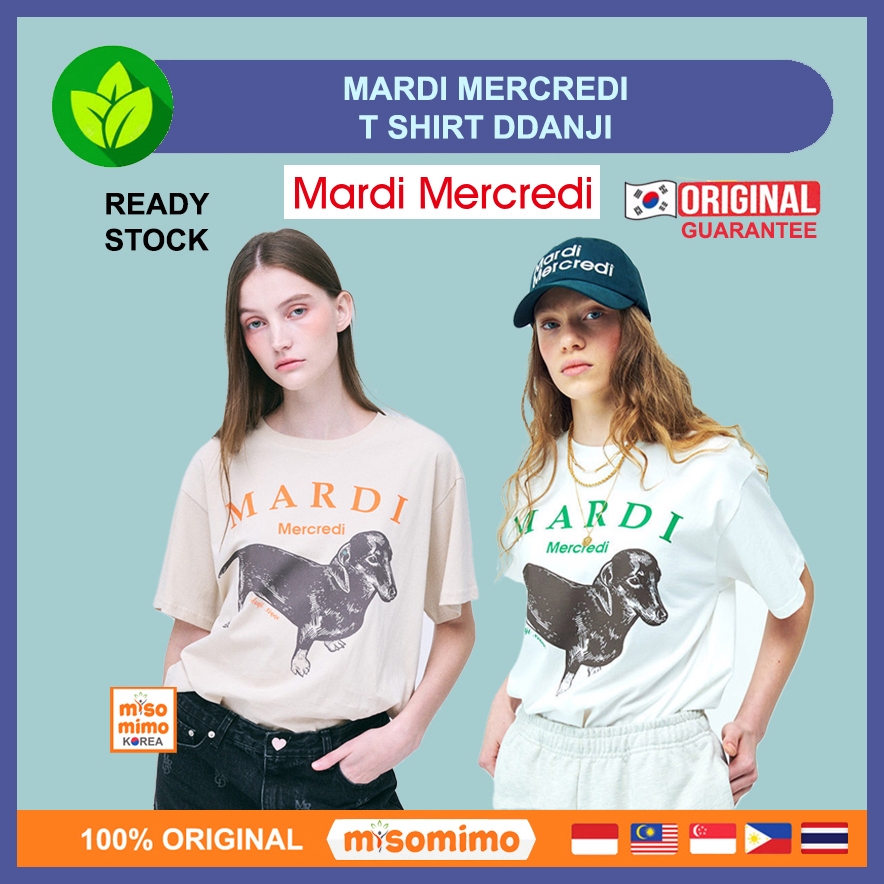 แท้ / พร้อมส่ง Mardi Mercredi TSHIRT DDANJI ของแท้ 100%