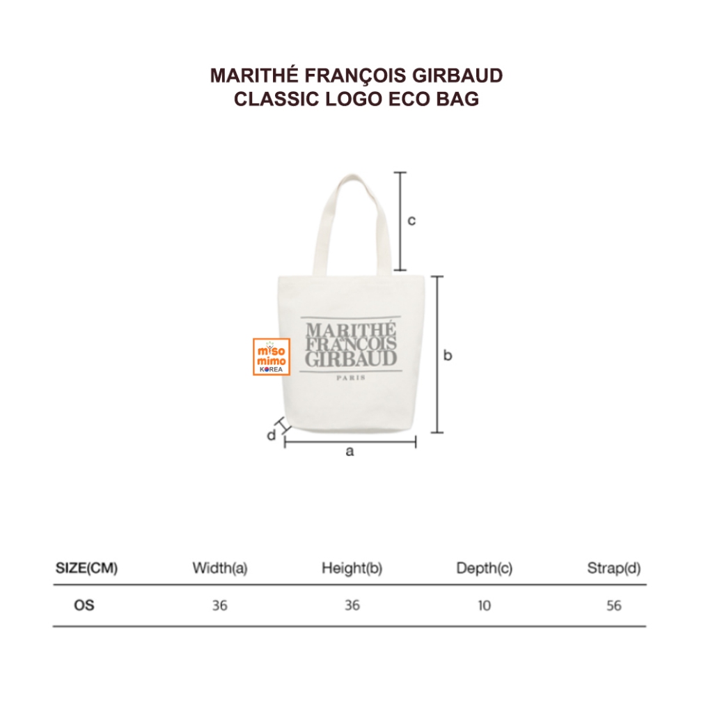 ❤️แท้ / พร้อมส่ง❤️ Marithe CLASSIC LOGO ECO BAG ของแท้ 100%