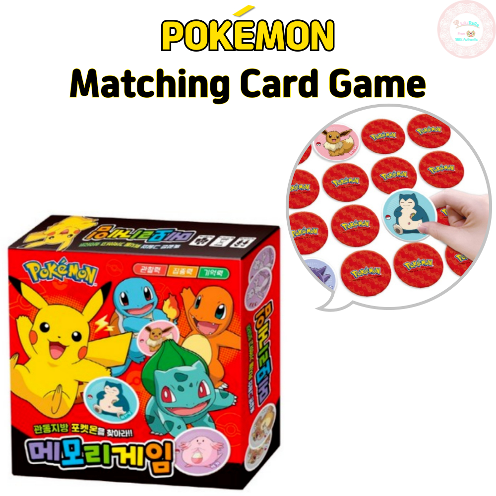 Pokémon Matching Card Game Pokemon Memory Game Board Game Early Learning Christmas Gift Birthday Gift for Kids