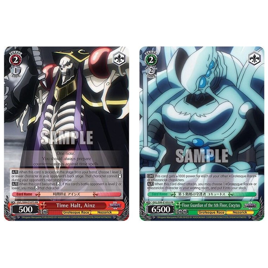Weiss Schwarz Time Halt, Ainz OWL/S99-E107S PR /ผู้พิทักษ์พื้น 5, Cocytus OVL/S99-E105S PR