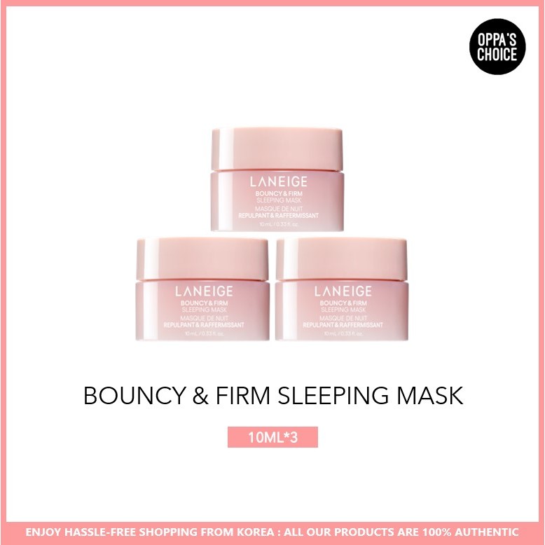 [จํากัด] Laneige BOUNCY & FIRM SLEEPING MASK 10ML * 3EA