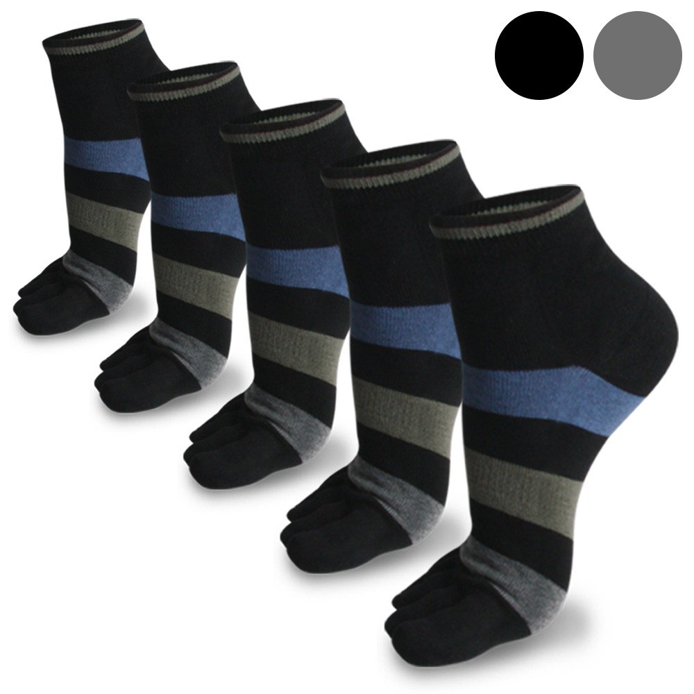 Golzer Store ถุงเท้า Big Line Toe สําหรับผู้ชาย (5 คู่)