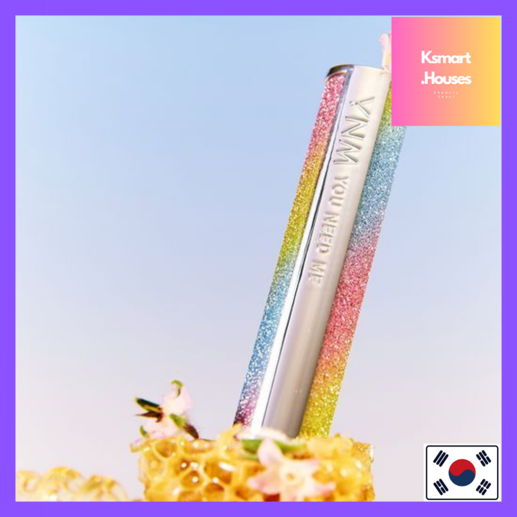 Ynm Rainbow Honey Lip Balm 1+1 Lip Brush ฟรีของขวัญ