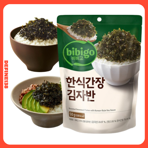 CJ Bibigo ซีอิ๊วเกาหลีเกล็ดสาหร่ายปรุงรส 50g / 20g