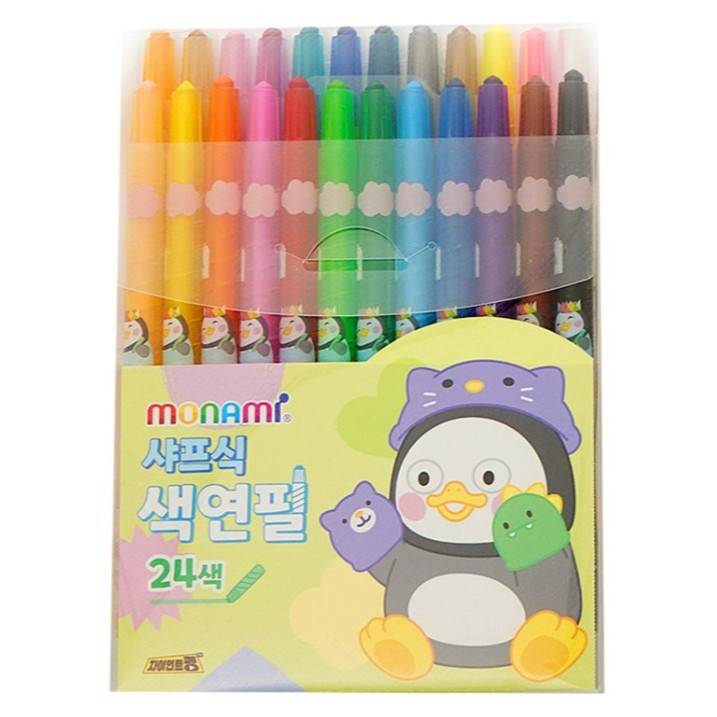 ดินสอสีกลไก Monami Pengsoo 24 สี 1 ชุด