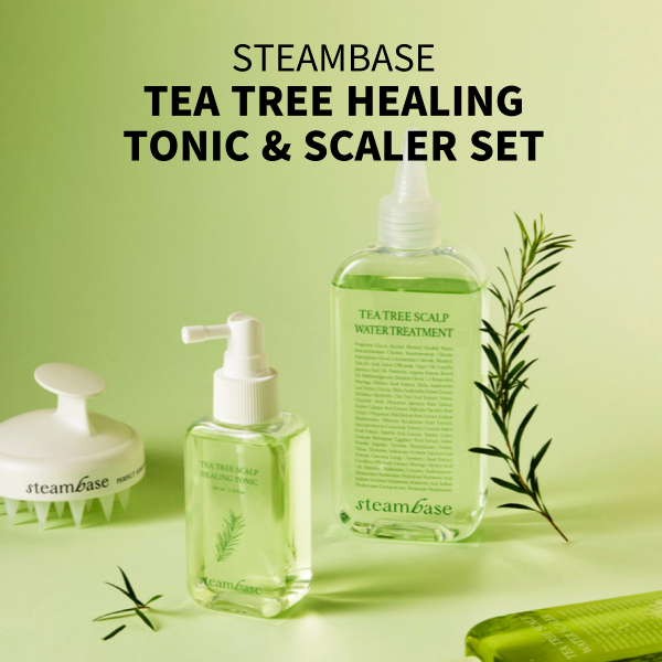 STEAMBASE Tea Tree Healing Tonic 100ml & Tea Tree Scaler 250ml ชุด
