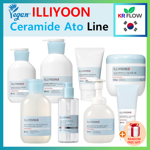 [ดีไซน์ใหม่][ILLIYOON] Ceramide Ato Line Collection + RANDOM FREE GIFT / ครีมบํารุงผิวกาย / ครีมอาบน้ํา