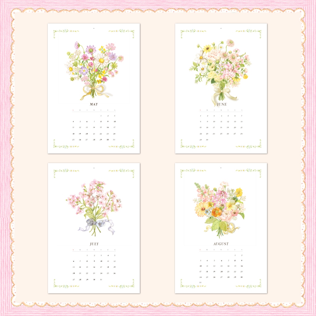 2025 ปฏิทินดอกไม้ โดย เยโอจิน