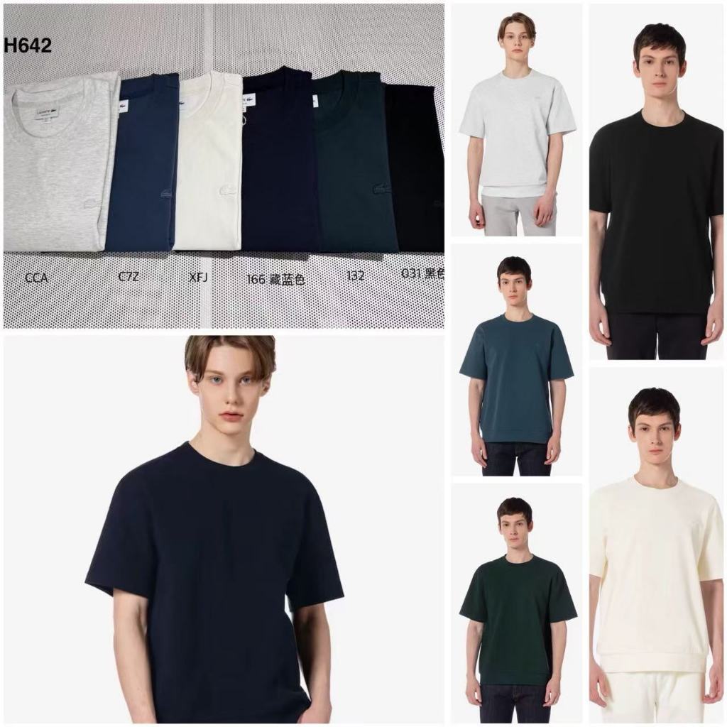 LACOSTE เสื้อเชิ้ตแขนสั้นผู้ชาย Classic Fit