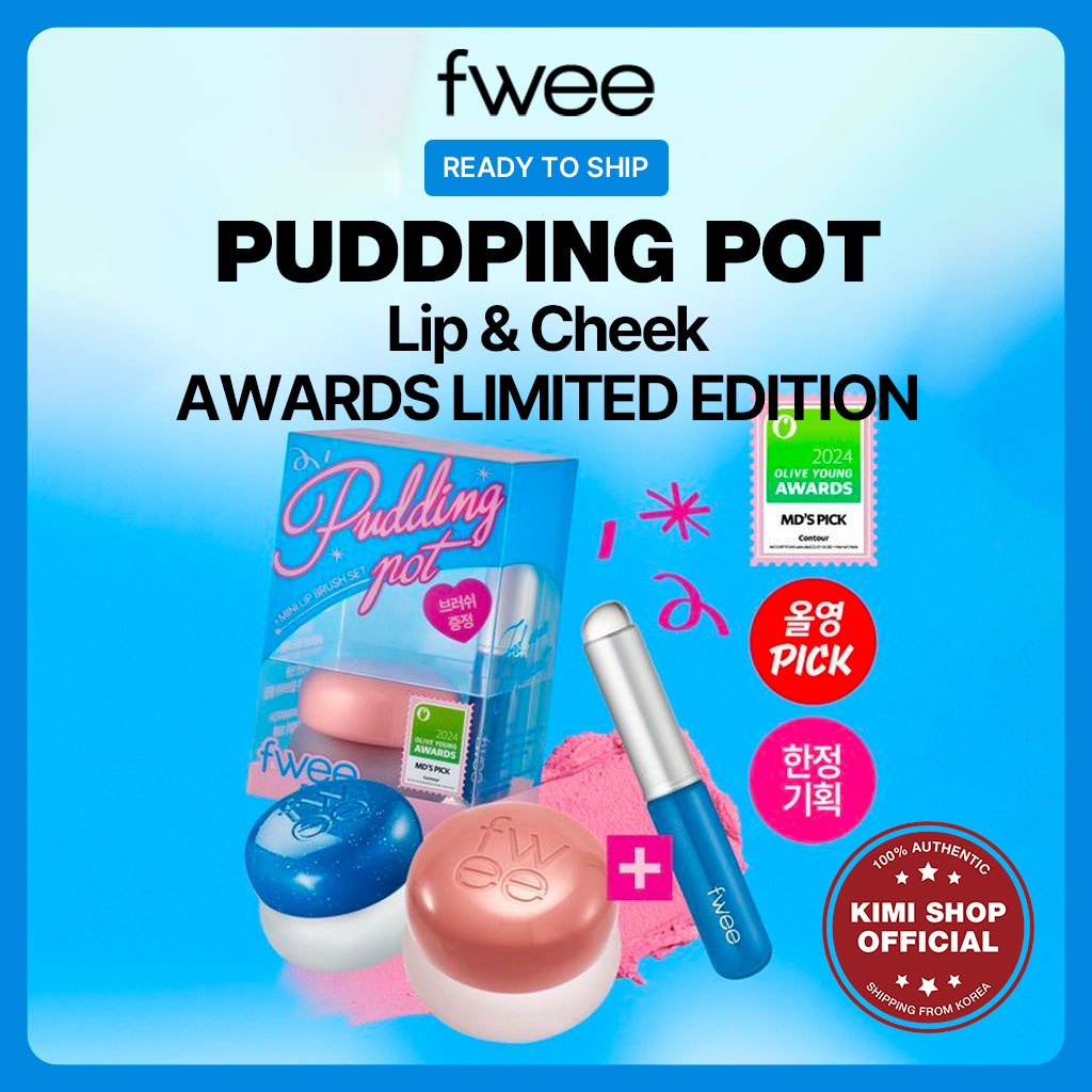 [FWEE] Lip&cheek Blurry Pudding Pot พวงกุญแจ 30 สี / รางวัล Oliveyoung