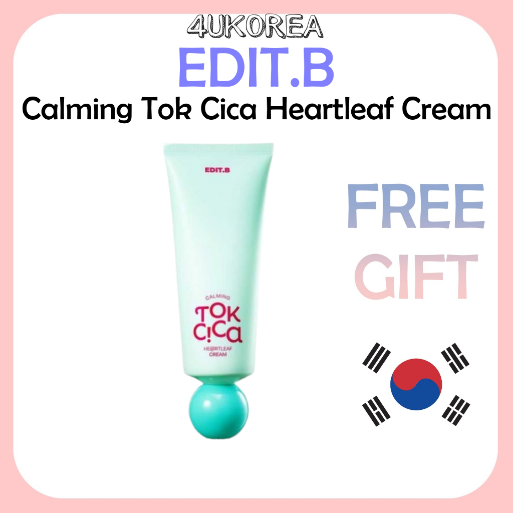 EDIT.B Calming Tok Cica Heartleaf Cream 100ml/K-BEAUTY