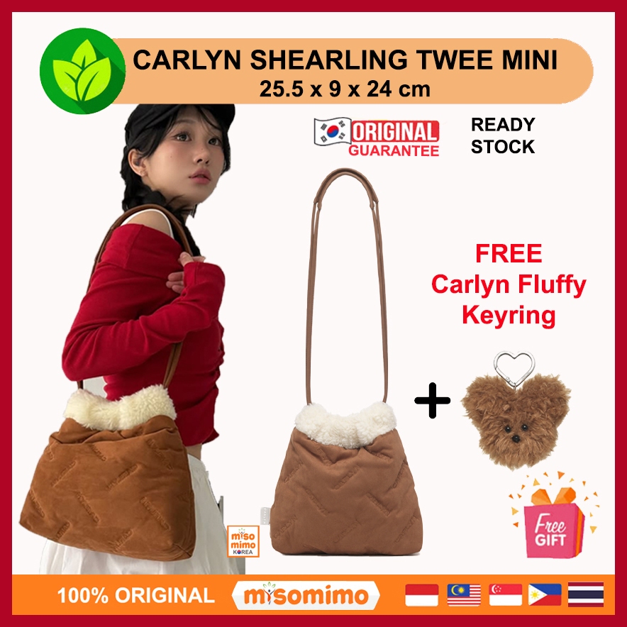 แท้ / พร้อมส่ง Carlyn SHEARLING TWEE MINI ของแท้ 100%