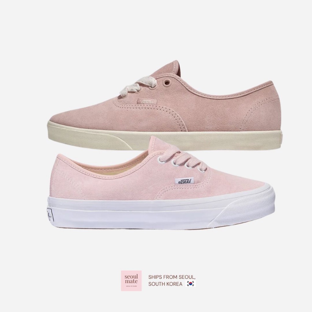 [จากเกาหลี ] รองเท้าผ้าใบ VANS Pink Classic หนังกลับ